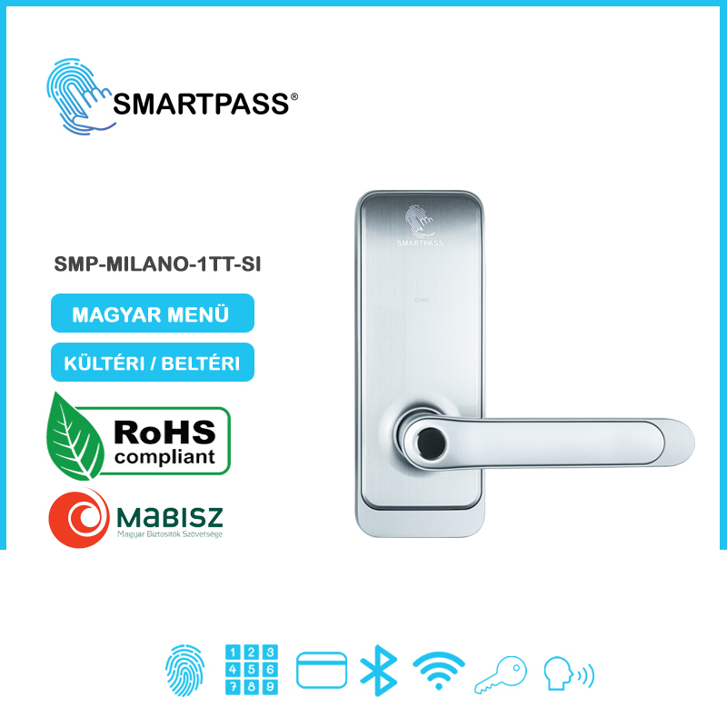 Milano Silver Okos Kilincs