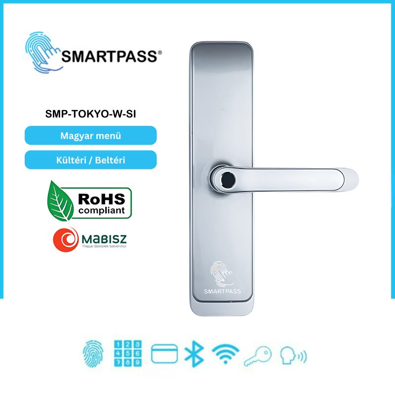 Tokyo WiFi Silver Okos Kilincs