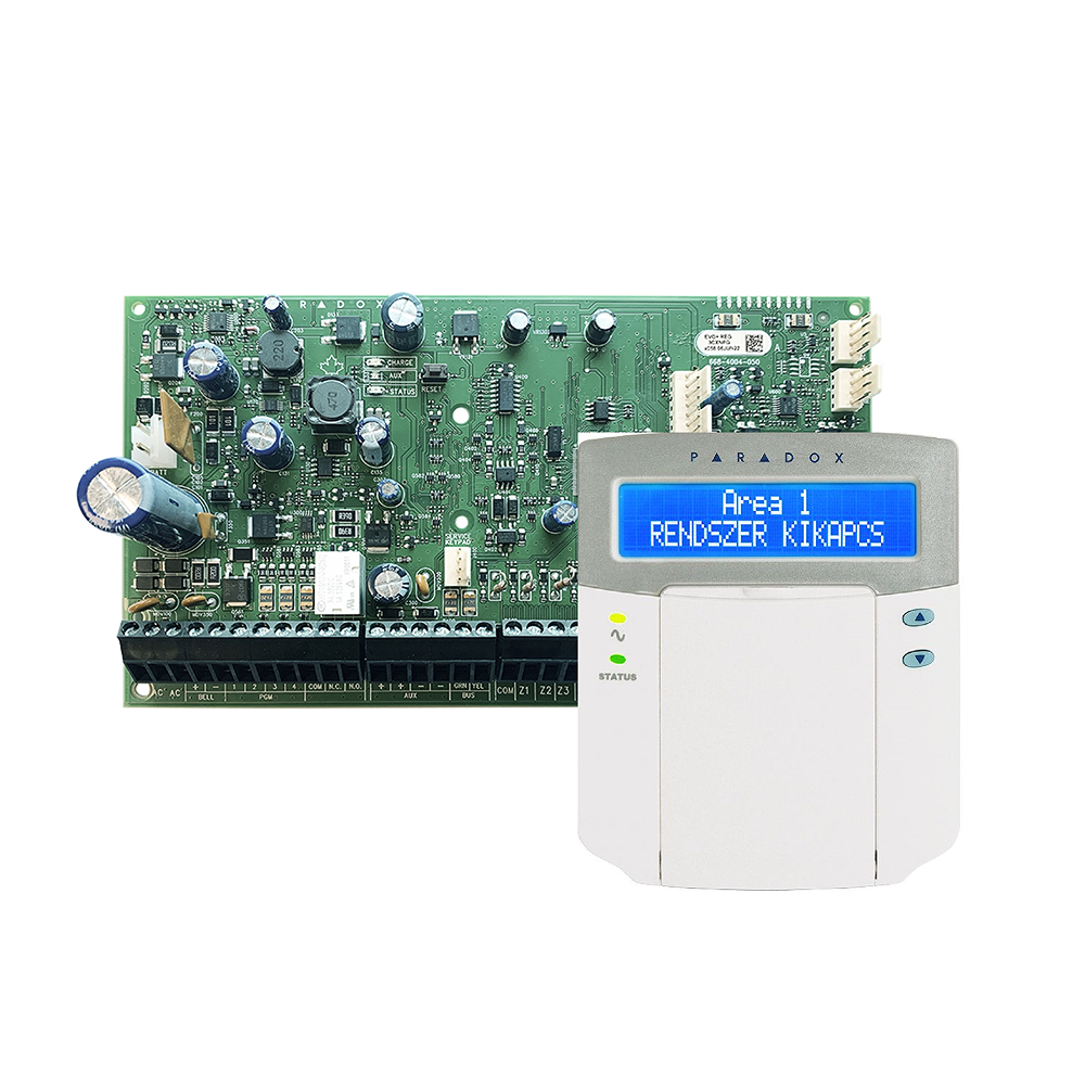 Paradox EVOHD+ és K641+ szett - 192 zónás, vezetékes központ szett