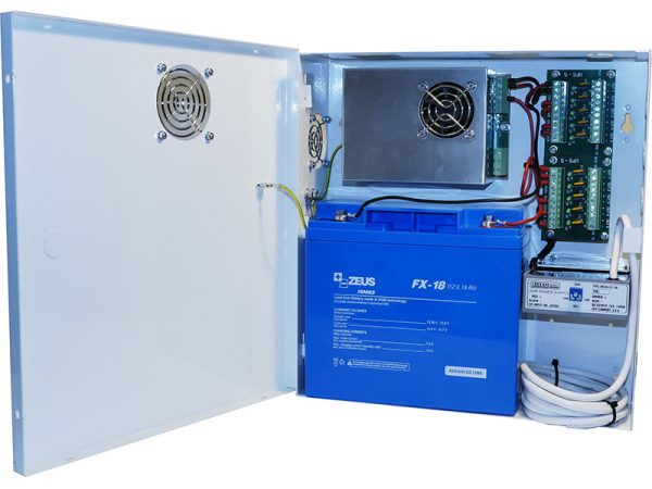 Makrai - ME.140-14/10-KTEI-10 –  UPS intelligens működésű szünetmentesített DVR és kamera tápfeszültség elosztó