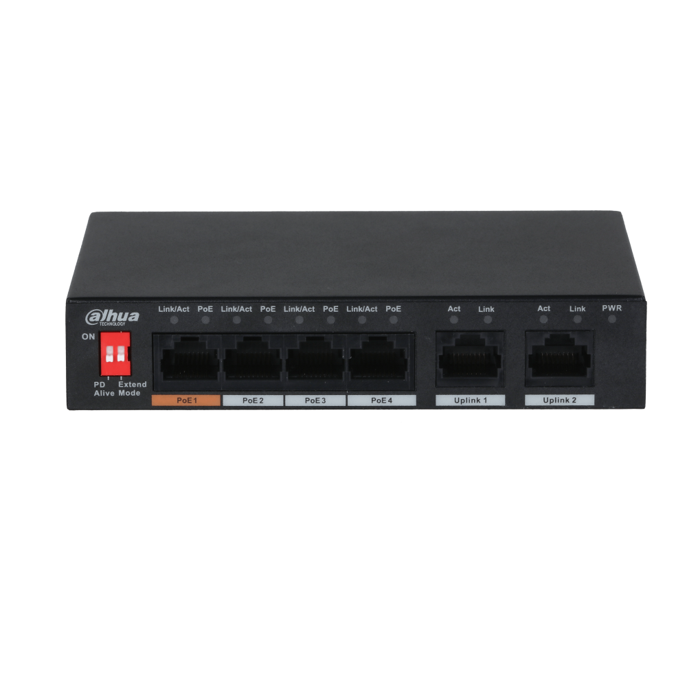 Dahua PFS3006-4ET-60-V2 PoE switch, 6 port